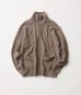 画像1: FOLL       firstclass cashmere drivers knit jacket・undyed brown (1)