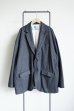画像1: Dulcamara　　　　　　縮絨ウール2WAYカラージャケット・チャコールグレー (1)