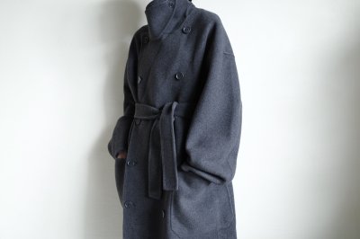 画像18: FOLL       sp160s wool soft rever wardrobe coat・charcoal