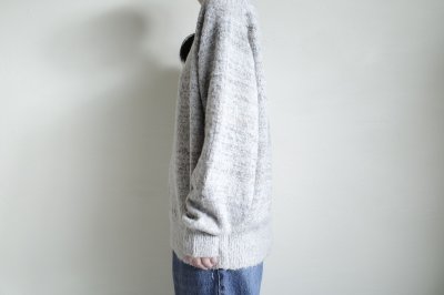 画像10: FOLL       cotton wool chunky cardigan・gray