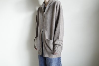 画像19: FOLL       firstclass cashmere drivers knit jacket・undyed brown