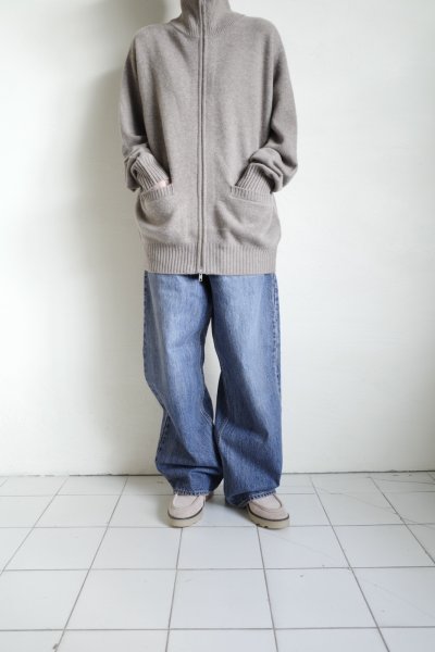 画像14: FOLL       firstclass cashmere drivers knit jacket・undyed brown