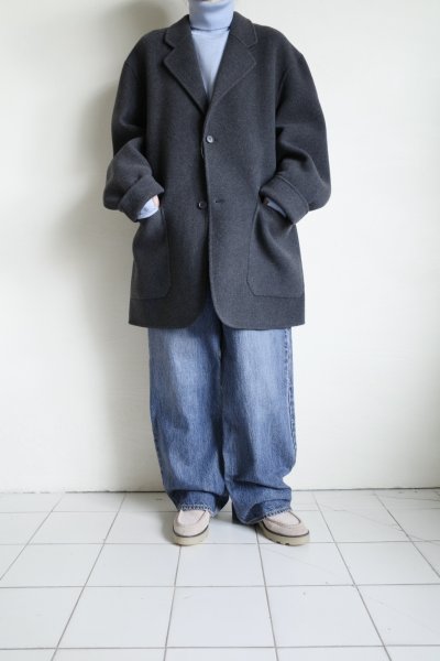 画像17: FOLL       sp160s soft rever wardrobe middle jacket・charcoal