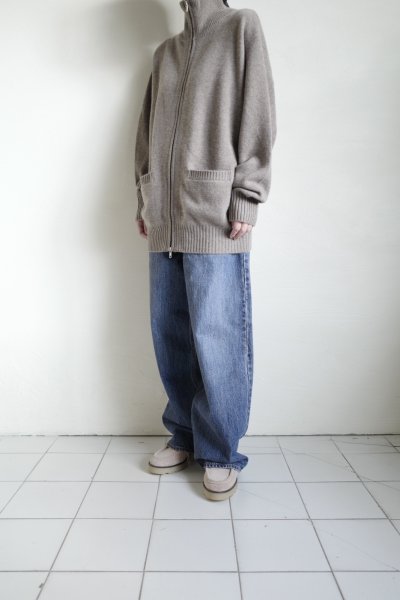 画像15: FOLL       firstclass cashmere drivers knit jacket・undyed brown