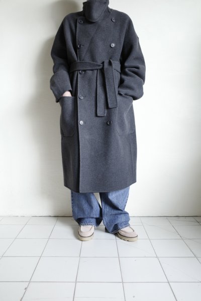 画像17: FOLL       sp160s wool soft rever wardrobe coat・charcoal