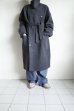 画像17: FOLL       sp160s wool soft rever wardrobe coat・charcoal (17)