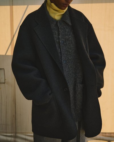 画像3: FOLL       sp160s soft rever wardrobe middle jacket・charcoal