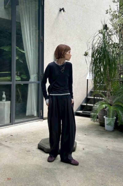 画像6: IFMEH       Bicolor curve pants・ gray × (bicolor) navy