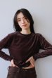 画像8: IFMEH       Sheer velour tops・brown (8)
