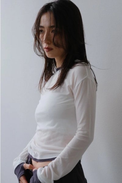 画像9: IFMEH       Twin-layer tops・white
