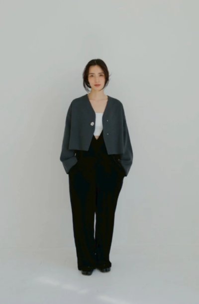 画像8: IFMEH       Rónde knit jacket・gray
