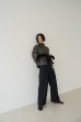 画像1: IFMEH       Gabardline tack trousers・ black (1)