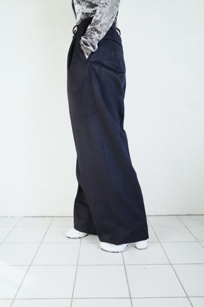 画像7: SUÉSADA       Cashmerewool 2tuck slacks ・navy