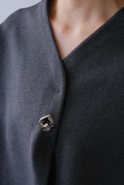 画像6: IFMEH       Rónde knit jacket・gray