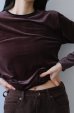 画像7: IFMEH       Sheer velour tops・brown (7)