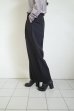 画像12: IFMEH       Gabardline tack trousers・ black (12)