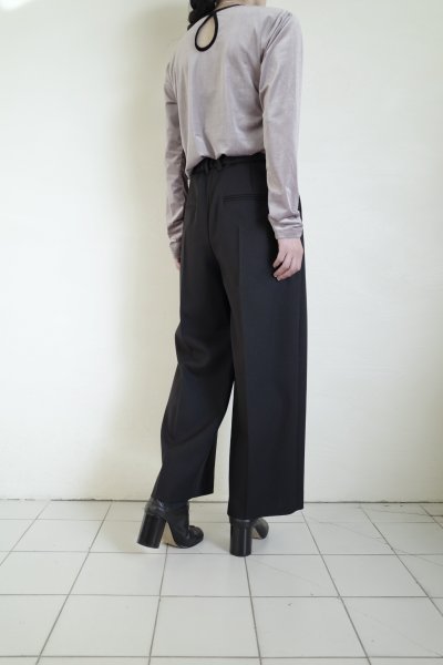 画像17: IFMEH       Gabardline tack trousers・ black