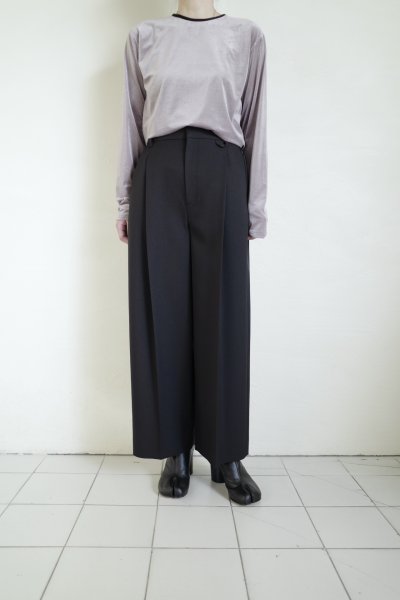 画像14: IFMEH       Gabardline tack trousers・ black
