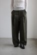 画像4: IFMEH       Gabardline tack trousers・ olive (4)