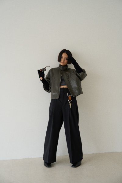 画像6: IFMEH       Gabardline tack trousers・ black