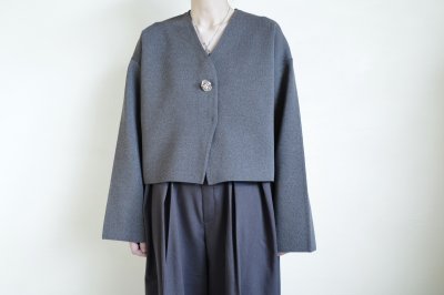 画像10: IFMEH       Rónde knit jacket・gray