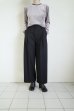 画像18: IFMEH       Gabardline tack trousers・ black (18)