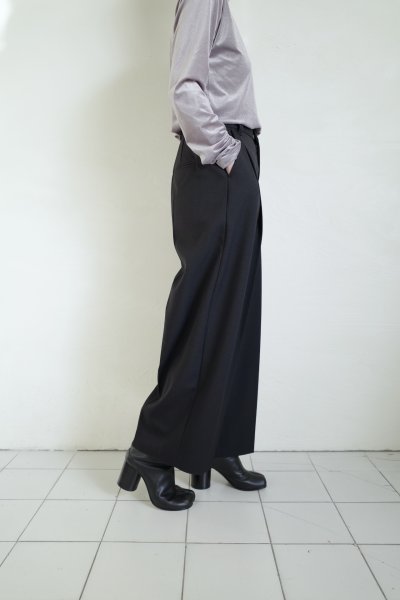 画像16: IFMEH       Gabardline tack trousers・ black