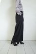 画像16: IFMEH       Gabardline tack trousers・ black (16)