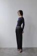 画像8: IFMEH       Bicolor curve pants・black× (bicolor) gray (8)