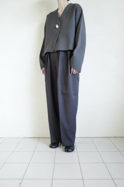 画像12: IFMEH       Rónde knit jacket・gray
