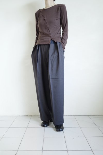 画像11: IFMEH       Bicolor curve pants・ gray × (bicolor) navy