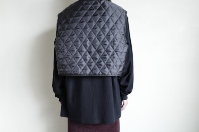 画像14: IFMEH       Quilting short vest・black