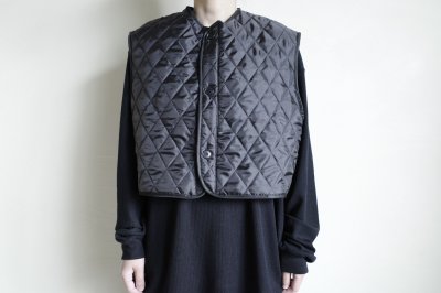 画像12: IFMEH       Quilting short vest・black