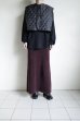 画像15: IFMEH       Quilting short vest・black (15)