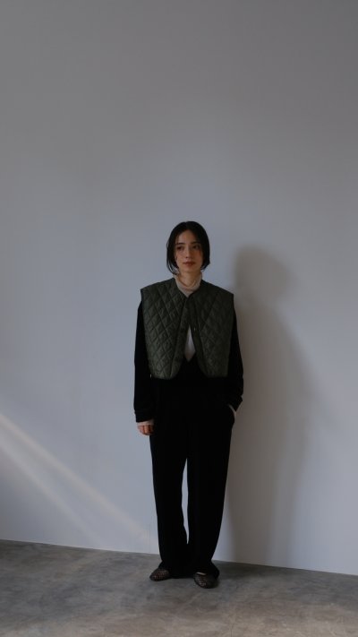 画像7: IFMEH       Quilting short vest・khaki