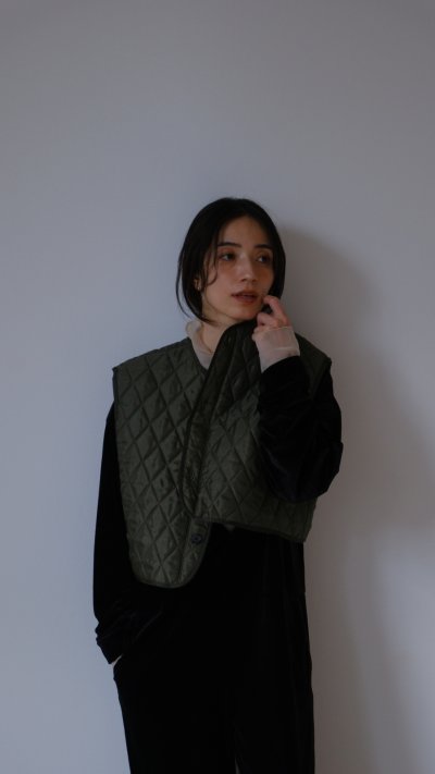 画像3: IFMEH       Quilting short vest・khaki
