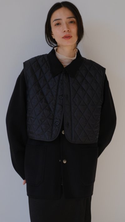画像4: IFMEH       Quilting short vest・black