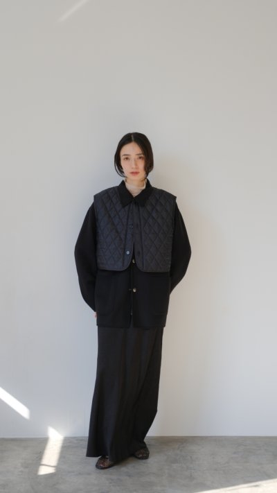 画像5: IFMEH       Quilting short vest・black