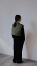 画像1: IFMEH       Quilting short vest・khaki (1)