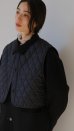 画像6: IFMEH       Quilting short vest・black (6)