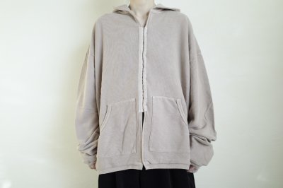 画像6: Dulcamara　　　　　　ピグメントSWホックパーカー・ベージュ