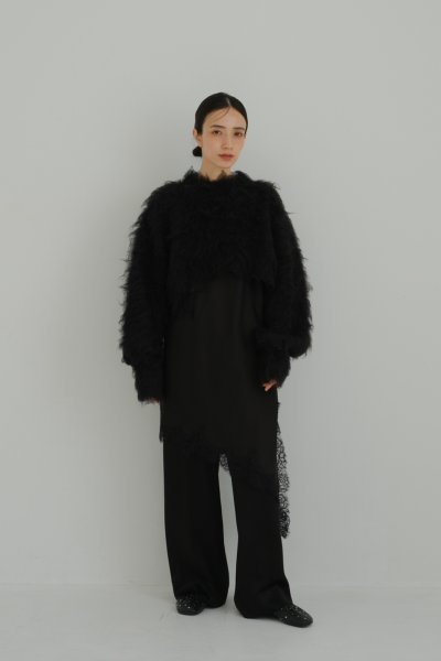 画像6: IFMEH       Shaggy knit tops・black