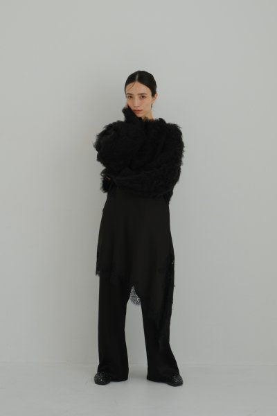 画像2: IFMEH       Shaggy knit tops・black