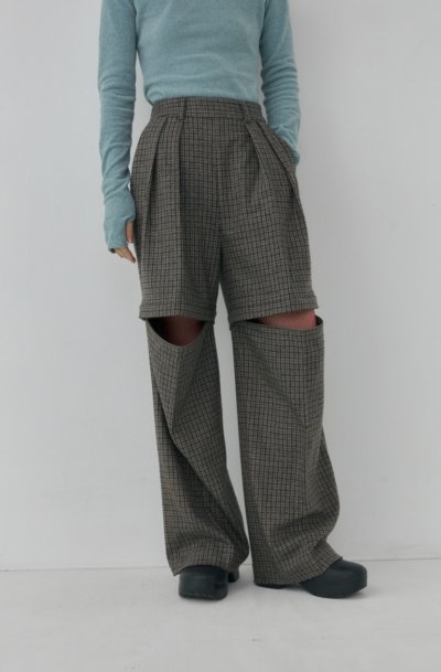 画像12: Mediam       Check Removable Pants・Gun club Check