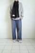 画像6: RELAX FIT       リラックスフィット ”FLEECE MUFFLER MINNEAPOLIS”・ブラック×クリーム (6)