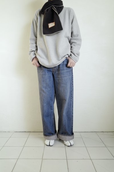 画像7: RELAX FIT       リラックスフィット ”FLEECE MUFFLER MINNEAPOLIS”・ブラック×クリーム