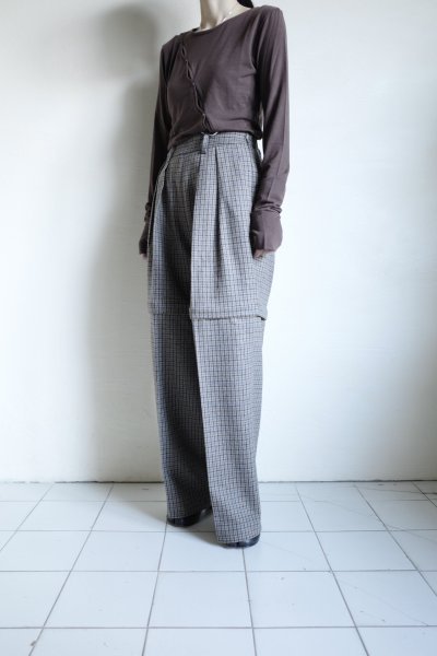 画像22: Mediam       Check Removable Pants・Gun club Check