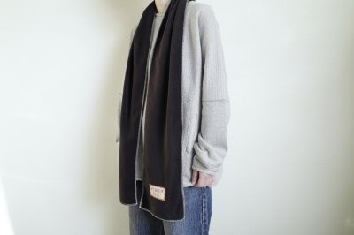 画像5: RELAX FIT       リラックスフィット ”FLEECE MUFFLER MINNEAPOLIS”・ブラック×クリーム