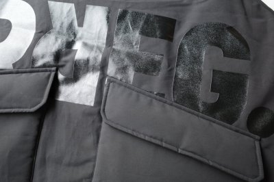 画像5: blackmeans irregular       オーバーサイズパデットスリーブレスコート・BLACK