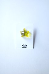 mahana       star earrings・clear yellow big